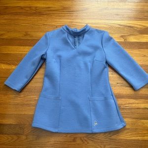 Jaanuu scrub top. Size small cornflower blue color.